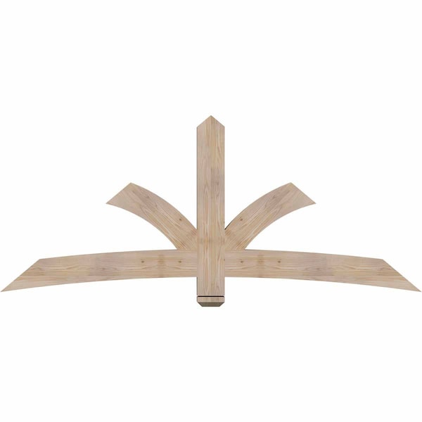 Ekena Millwork Davenport Smooth Timber Gable Bracket, Douglas Fir, 84"W x 35"H x 3 1/2"D x 5 1/2"F, 10/12 Pitch GBW084X35X0406DAV00SDF - main